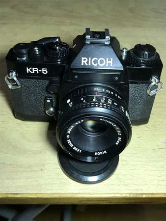 全手動Ricoh KR-5 有測光連原廠50mm 2.2鏡頭新浄