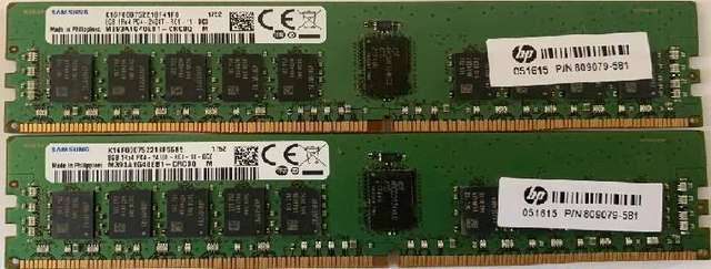 Samsung DDR4-2400 8GB ECC RAM (1 對/pair) for server and workstation