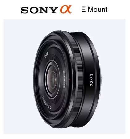 (全場最平) 新淨 黑色 Sony Alpha E Mount 20mm F2.8 SEL20F28 Pancake Lens (A) 餅鏡