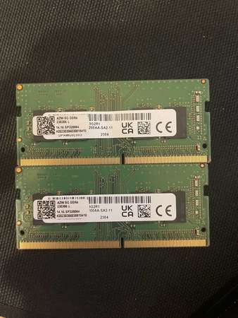 (16GB RAM) SODIMM DDR4 3200 8GB RAM x 2