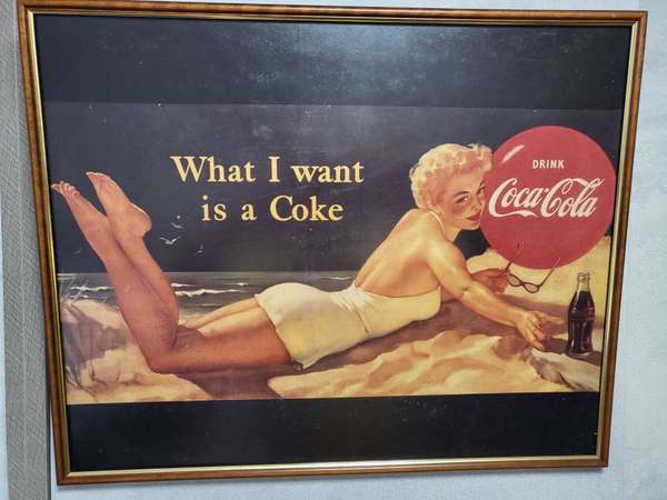 Coca Cola 可口可樂廣告古董掛畫(1)