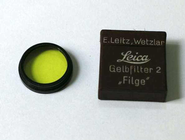 Leica A36 yellow filter Elmar Hektor 5cm 3.5cm Summaron 35mm 50mm 黄色濾鏡 clip