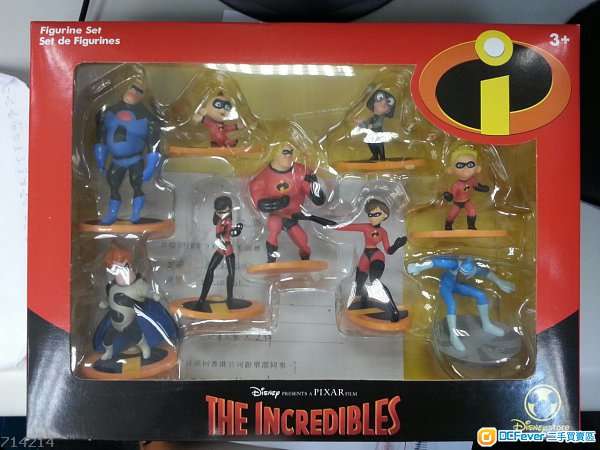 全新正版迪士尼超人特攻隊 THE INCREDIBLES 系列擺設1套