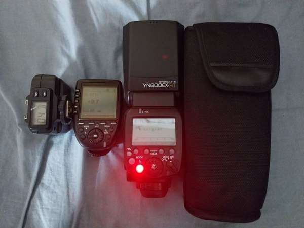 神牛Godox XproC及X1RC+永諾Yongnuo YN600EX-RT for Canon