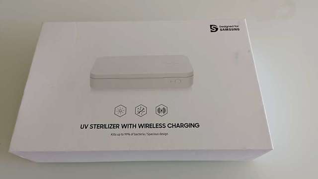 二手 Samsung UV Stervilizer with wireless charging 消毒及無線充電