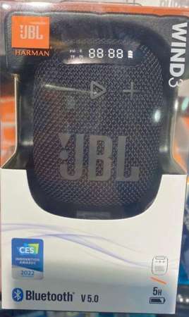 可攜式JBL Wind 3 藍牙喇叭FM Bluetooth Handlebar Speaker 全新