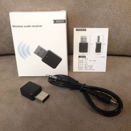 🎵 Bluetooth V5.1 Music Audio Receiver 3.5mm BLACK NEW 全新 藍牙 音樂 接收器 5.1 黑 🎵