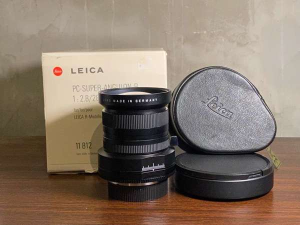 靚仔靚玻璃* Leica R PC-SUPER-ANGULON 28mm f/2.8 鏡頭 (連 皮套)