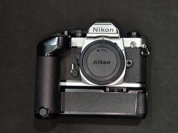 Nikon FM2 silver 鈦鏈蜂巢版 超新 勁新+ MD-12 grip 自動卷片手柄