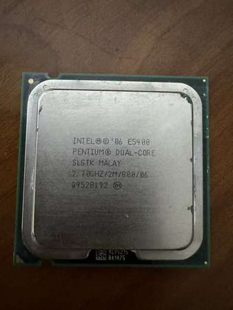 CPU Intel Pentium E5400 處理器送cpu原廠風扇