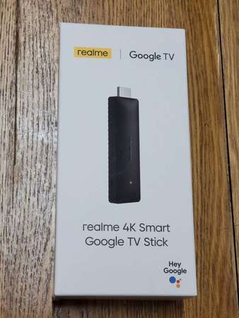 全新 Realme 4k smart google tv stick netflix and google certified (水貨黑色)