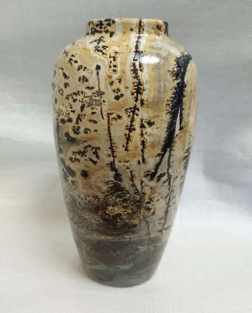 全新天然國畫石花瓶藝術品連龍年限量錦盒 每一件都有不同構圖 免費送貨