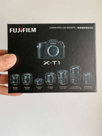原裝正版 限量 Fujifilm x-T1 富士  kit set  7鏡頭 磁石相機模型 figure model limited