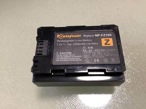 Power Smart replace battery for Sony NP-FZ100