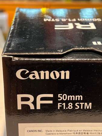 全新行保canon rf 50mm  f1.8, for r5 r3 r6 r7 r50 r100