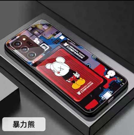 玻璃背 Bearbrick 暴力熊X米奇 手機套 Mobile Case Poco F4 GT 或 紅米K50 電競版