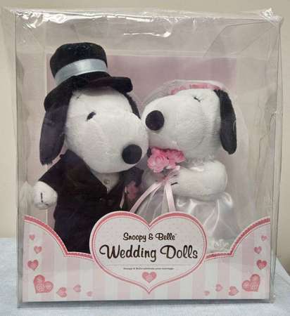 全新日本購入 Snoopy & Belle 西式結婚公仔 Wedding Doll