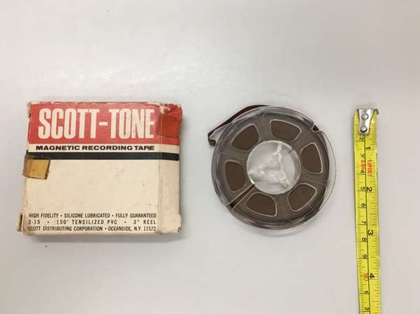 SCOTT-TONE 3" magnetic tape