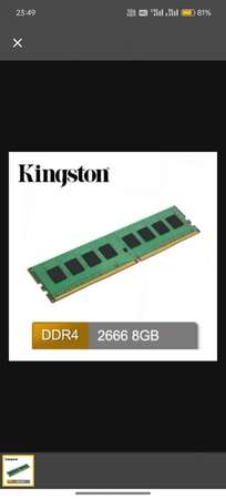 Kingston DDR4 2666 LONG-DIMM 8GB*2 16GB (KVR26N19S88）