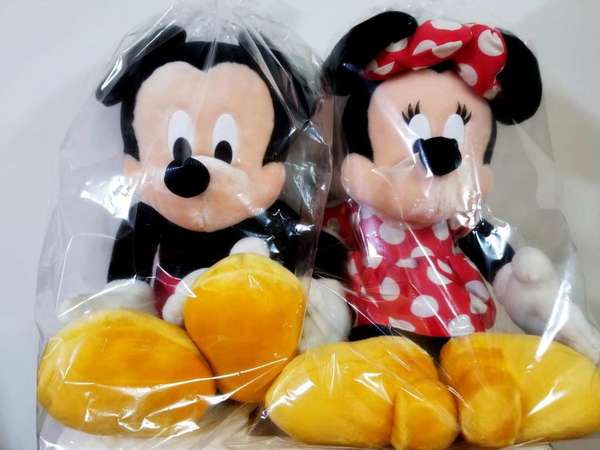 Disney Mickey Mouse & Minnie Mouse 米奇及米妮大公仔一對