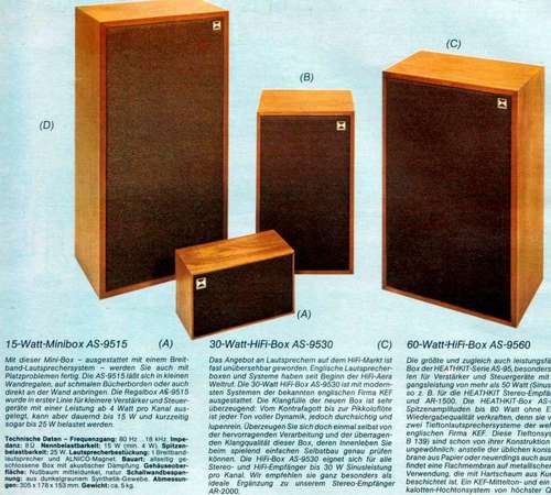 Heathkit AS9515罕有早期(1973)美國制全音域喇叭，實心柚木製(密封)非常，非常靚聲，人聲要比LS3/5A還要真實