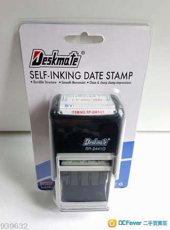 全新 DESKMATE  Self-Inking Date Stamp (PAID字樣)  日子印