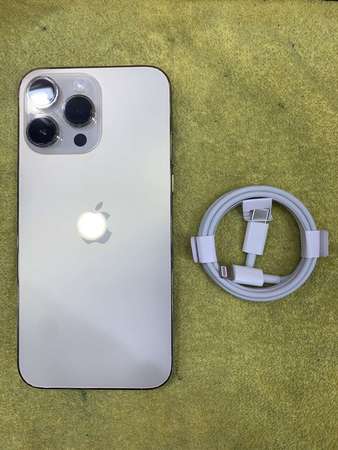 99%New iPhone 14 Pro Max 256GB 金色 香港行貨 電池效能96% 跟配件 自用首選