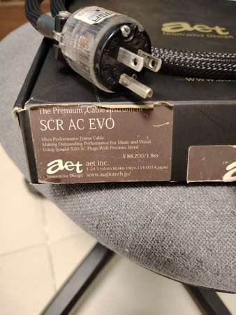 AET SCR AC EVO power cable 電源線 1.8m(廠線）
