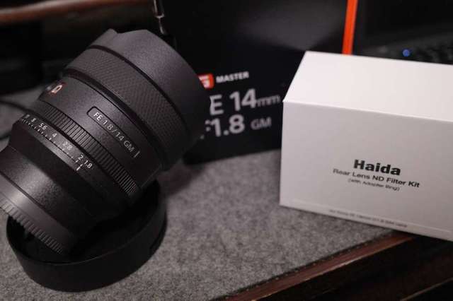 Sony FE 14mm F1.8 GM & Haida Rear Lens full set