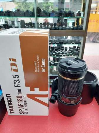 TAMRON SP AF 180MM F3.5 Di MACRO 1：1 LIKE NEW CANON EF MOUNT