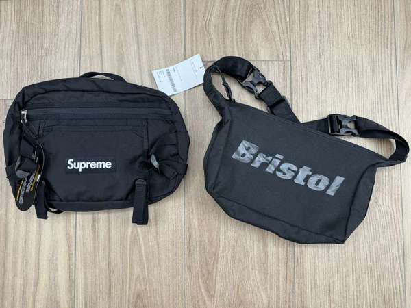 Supreme waist bag SS16 + FCRB shoulder bag