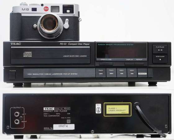 TEAC PD-22 CD機(原庒220V)含SONY解碼晶片 20017 立體感聲音還原度最近乎真實，黑膠都要靠邊站