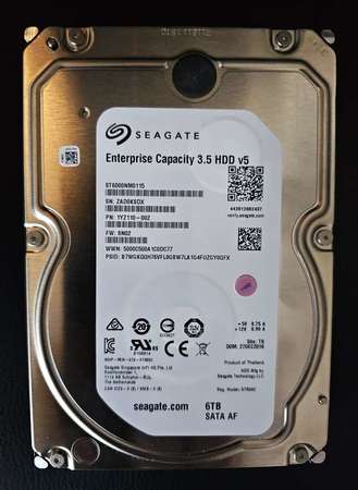 Seagate Enterprise Capacity 6TB 3.5" SATA HDD