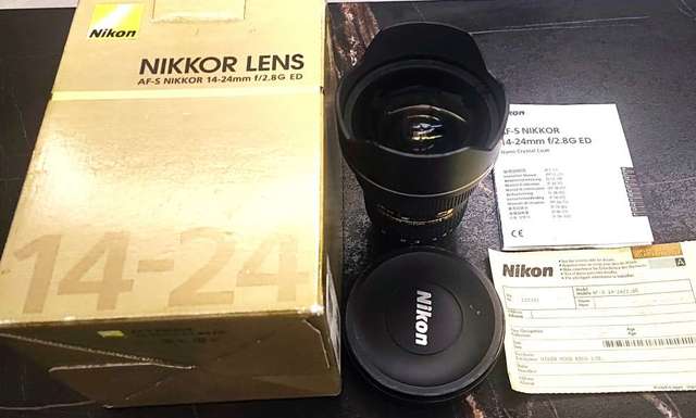 Nikon af-s 14-24mm F/2.8 G lens