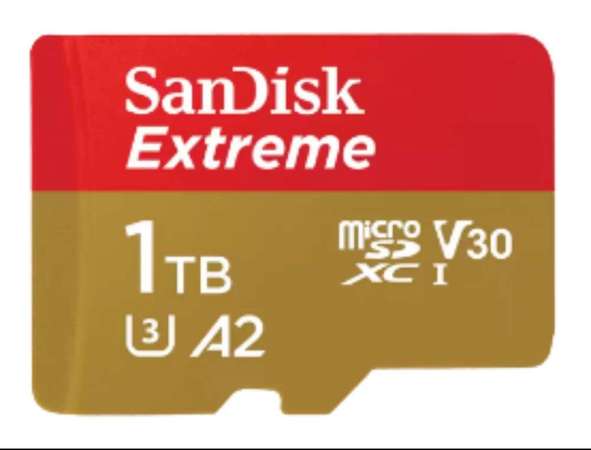 SanDisk Extreme microSDXC UHS-I 1TB記憶卡