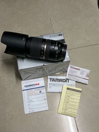 齊件 有出世紙 Tamron SP 70-300mm f/4-5.6 Di VC USD A005 canon EF model a005e 佳能 騰龍