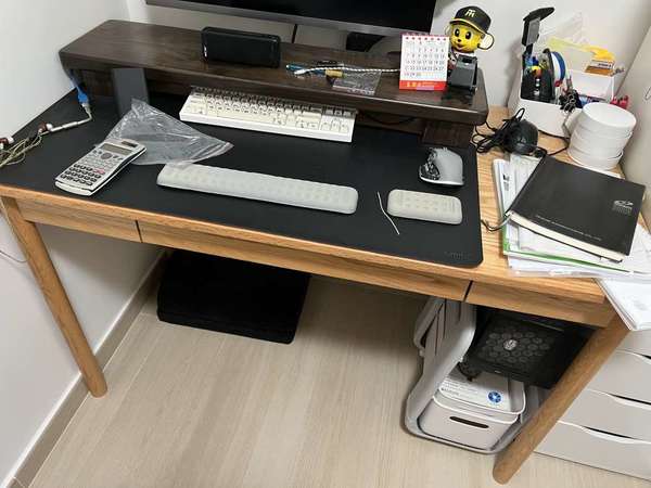 實木書桌 1200長x600闊 電腦枱 電腦桌 電競桌 辦公桌 轉角書桌 L型書枱 辦公枱  Corner desk L-shaped desk compute