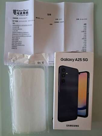 Samsung Galaxy A25 [6+128G版] *99.9%新 *黑藍色 *香港行貨[有正式單,2024年4月29日電訊數碼度簽約購買](*代老友賣)
