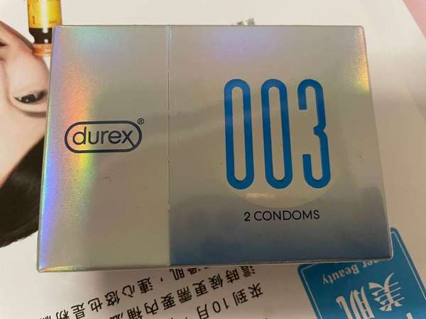 全新未開封 Durex 杜蕾斯003安全套 高延伸水性聚氨酯 2片裝 condom