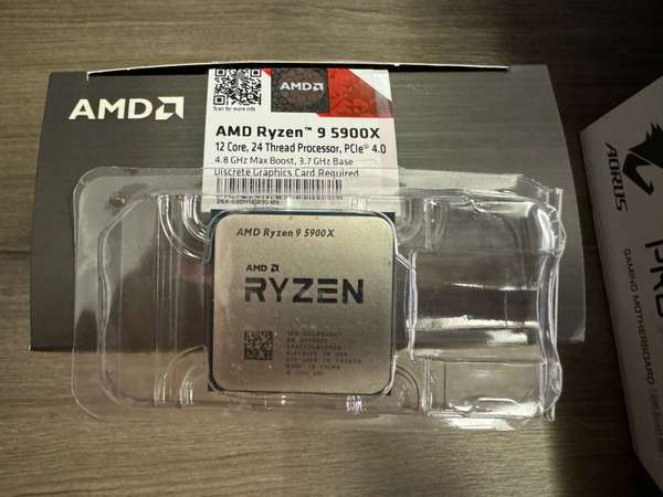 Ryzen 9 5900x Amazon 水貨 AM4 AMD X570 CPU 中央處理器