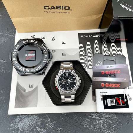 Casio 卡西歐 G-Steel運動手錶男GST-B100- 六針運動手錶