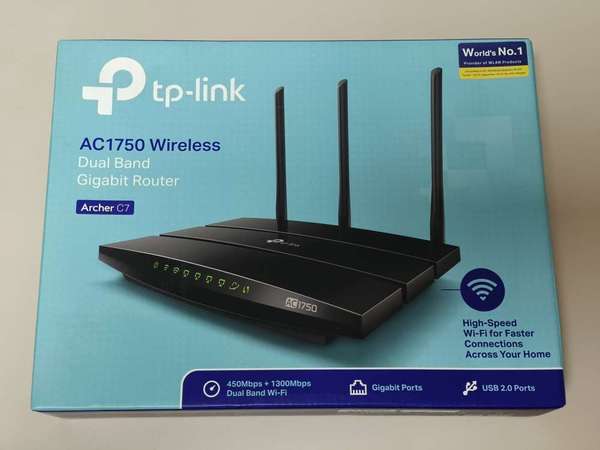 TP Link Archer C7 v4 AC1750 Wireless Dual Band Gigabit Router路由器 (港行)