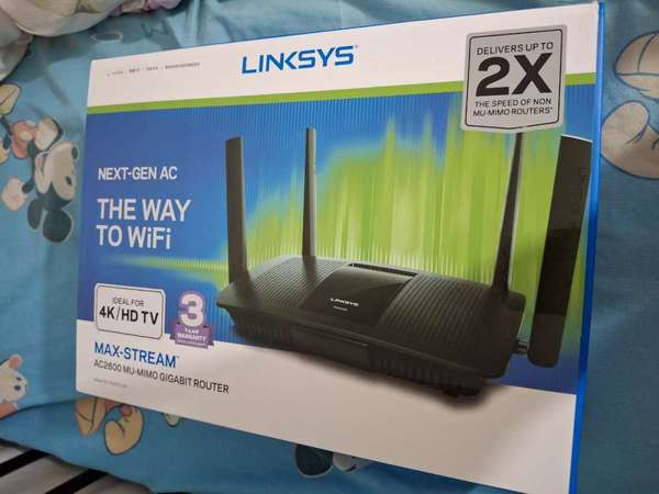 全新 Linksys EA8100 router 上網路由器，ac2600 AC2600 WiFi 5 路由器