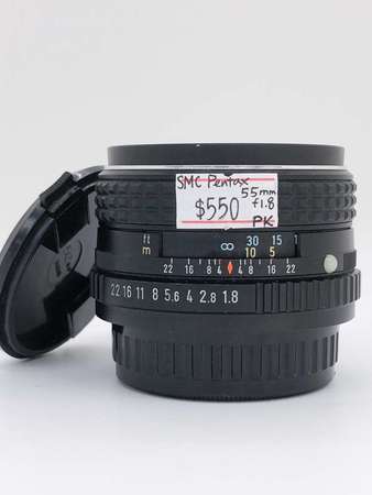98% New Pentax SMC 55mm F1.8手動鏡頭, 深水埗門市可購買