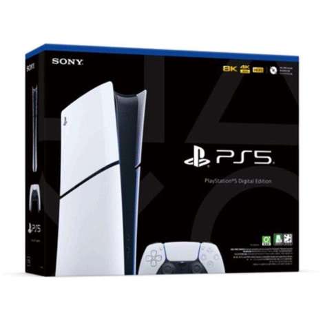 全新未開盒行PlayStation 5 Digital Edition (Slim) PS5 數位版主機（纖薄版）及兩個手掣