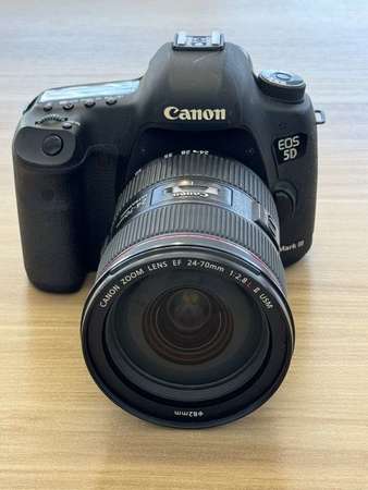 Canon 5D Mark III camera body + Canon 24-70mm F2.8 lens