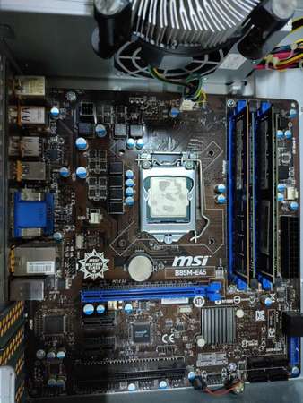 i5-4570 + msi B85M-E45 + 16GB DDR3