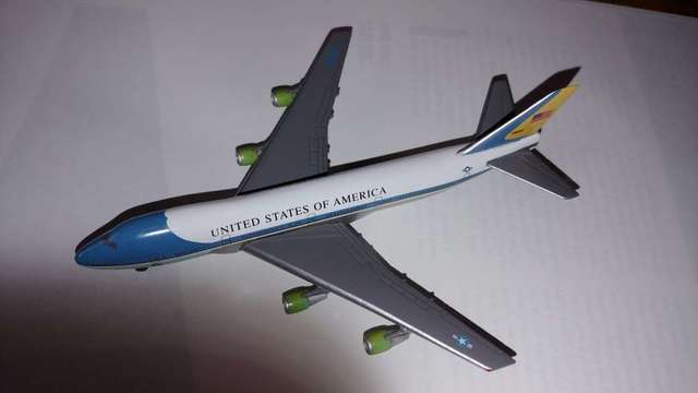 Herpa 空軍一號 United States of America 金屬模型飛機 1:500