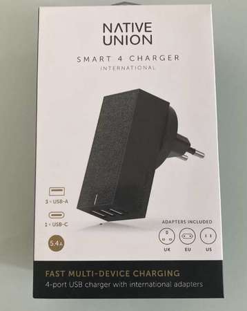 Native Union smart 4 charger 旅行充電器