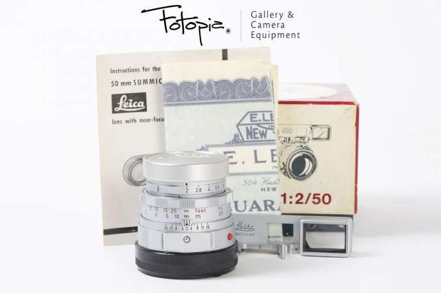 || Leica Summicron-M 50mm F2 - Silver / v2 / Dual Range with full packing ||